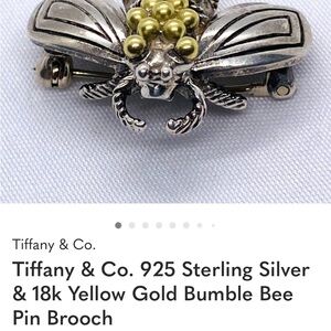 Tiffany & Co. Silver and Gold Bee Pin